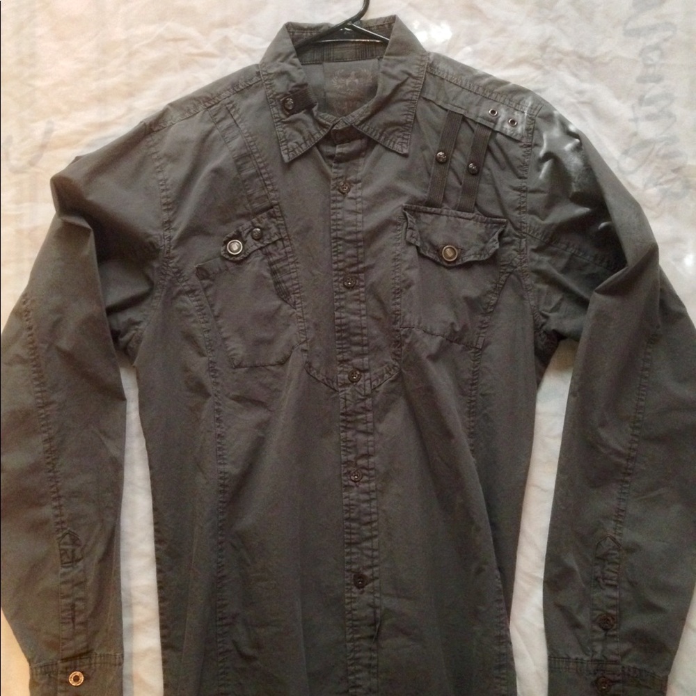 Olive Button Up - image 1